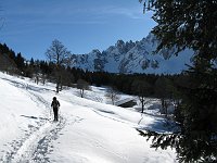 Escursione con ciaspole sulle nevi dei Campelli di Schilpario da Fondi fino al Passo di Campelli il 26 febb 09- FOTOGALLERY